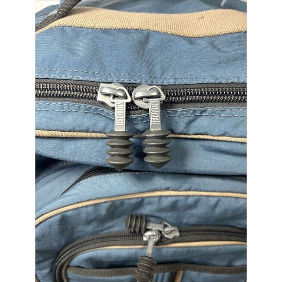 Vtg Hedgren Urban Gear Utility Pack Y2K Blue/Coal Luggage w Removable Backpack - Picture 5 of 13